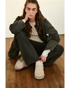 Ботинки-угги замшевые с вышивкой Befree