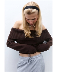 Джемпер вязаный с открытыми плечами Befree