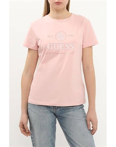 Футболка хлопковая с логотипом Guess