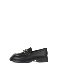 Лоферы кожаные с пряжкой Abricot