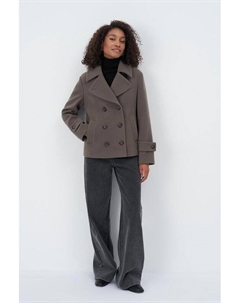 Полупальто шерстяное двубортное Electrastyle