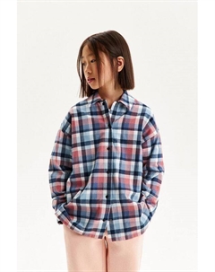 Рубашка на кнопках хлопковая в клетку Silver spoon life