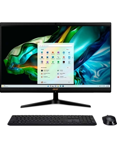 Моноблок Acer Aspire C24-1800 23.8, Full HD, i3 1305U (1.6), 8Gb, SSD512Gb, UHDG, CR, Eshell, GbitEth, WiFi, BT, 65W, клавиатура, мышь, Cam, черный, 1920x1080