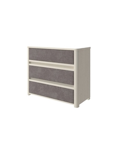 Комод Wood Soft (ЛДСП+ткань Слоновая кость (сосна) с брашированием/Sohu Латте) 90x40 Орматек
