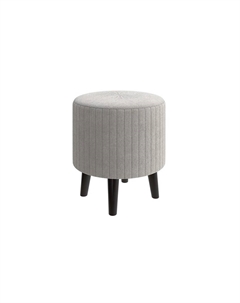 Пуфик Пуф Gala (Ткань/Массив Sohu Крем/Венге) 41x41 Орматек