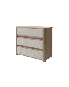 Комод Wood Soft (ЛДСП+ткань Антик (сосна) с брашированием/Sohu Крем) 90x40 Орматек