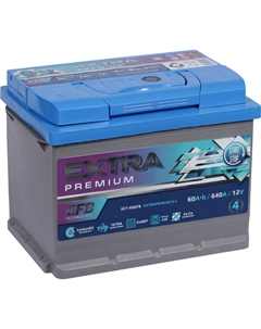 Автомобильный аккумулятор EFB Extra 60 Ач прямая полярность L2 Актех extra