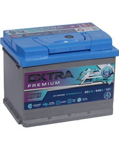 Автомобильный аккумулятор EFB Extra 60 Ач обратная полярность L2 Актех extra