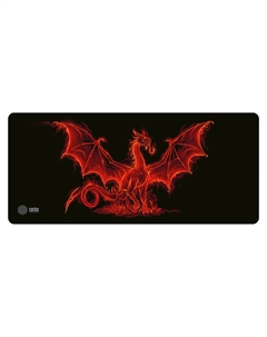 Коврик для мыши Fire Dragon, игровой, 900x400x3мм, черный/принт (CS-MP-PRO07XXL) Cactus