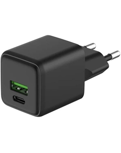 Сетевое зарядное устройство Rexant 20 Вт, USB, EU, USB type-C, Quick Charge, PD, черный (18-2202)