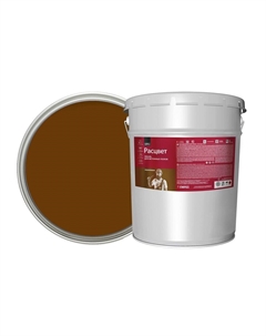 Эмаль для бетонных полов коричневая полуматовая 20 кг Расцвет