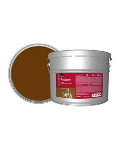 Эмаль для бетонных полов коричневая полуматовая 10 кг Расцвет