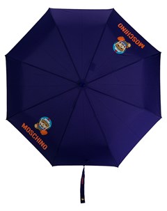 Зонт с принтом и декором Teddy Moschino