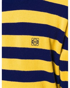 Полосатый свитер с вышитым логотипом Loewe