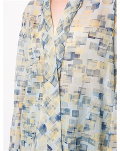 Полупрозрачная блузка с геометричным узором Des prés