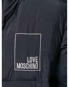 Пуховик с логотипом Love moschino