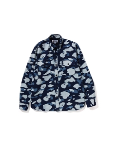 Рубашка свободного кроя BAPE Sashiko Camo, цвет Denim NYX A bathing ape®