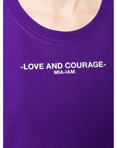 Укороченная футболка с логотипом Mia-iam