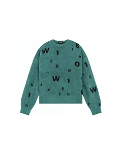 Свитер унисекс зеленый We11done