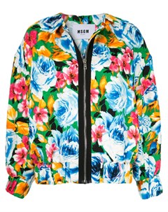 Куртка бомбер с цветочным узором Msgm