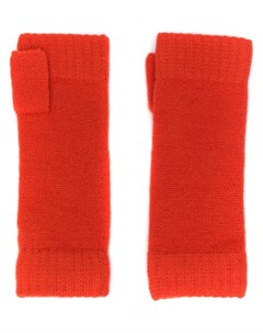 Трикотажные перчатки митенки N.peal