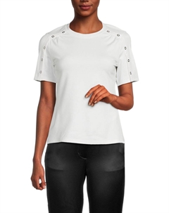 Топ с круглым вырезом, белый 3.1 phillip lim