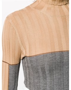 Двухцветный кашемировый свитер тонкой вязки Lorena antoniazzi