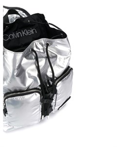 Рюкзак с карманами и эффектом металлик Calvin klein