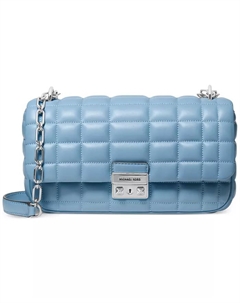 Сумка-трансформер на цепочке Tribeca Large Convertible, синий Michael kors