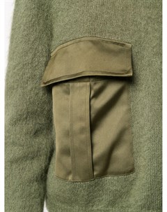 Джемпер свободного кроя с накладными карманами Semicouture