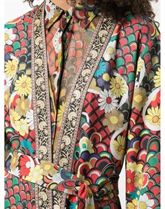 Пиджак с поясом и цветочным принтом Alice+olivia