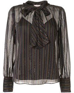 Блузка с полосками и эффектом металлик Rebecca taylor