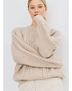 Джемпер с косами, Бежевый Ostin