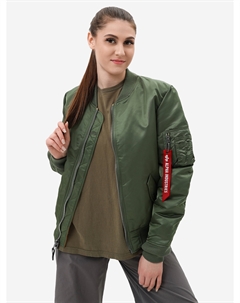 Бомбер утепленный женский MA-1 W, Зеленый Alpha industries