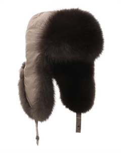 Шапка-ушанка Modern с отделкой из соболя Black sable