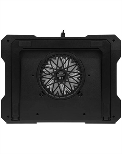 Подставка для ноутбука Digma D-NCP190-1X100RGB 19" 428x316x58мм 52дБ 2xUSB 1x 140ммFAN 1280г Fan-control металл/пластик черный