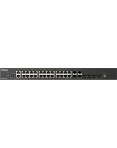 Коммутатор управляемый DXS-3410-32SY/A1A 28x10GBase-X SFP+, 4x25GBase-X SFP28, L3, стек D-link