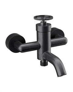 Смеситель для ванны Chrono CH05CFP цвет Черный брашированный хром Remer