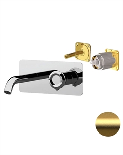 Смеситель для раковины Element ET15KBBG цвет Золото брашированное Remer