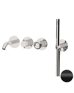 Смеситель для ванны Element ET53D2PNO цвет Черный матовый Remer