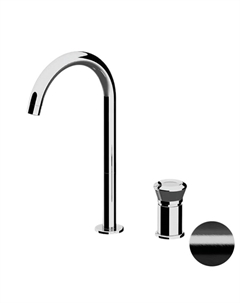 Смеситель для раковины Element ET57LCFP цвет Черный брашированный хром Remer