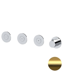 Смеситель для душа X Style X99D3PKBBG с термостатом цвет Золото брашированное Remer