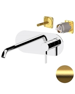 Смеситель для раковины Metrica MC15KBBG цвет Золото брашированное Remer