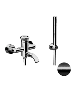 Смеситель для ванны Element ET02CFP цвет Черный брашированный хром Remer