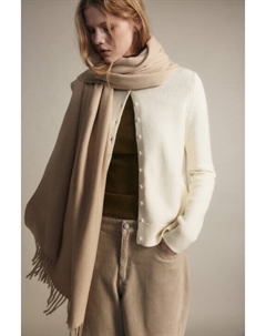 Шарф тонкий с длинной бахромой Befree