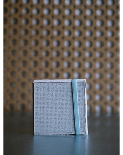 Скетчбук для акварели 10x10 см 24 л 300 г, 100% хлопок, мелкое зерно, рельефный край, голубой Potentate