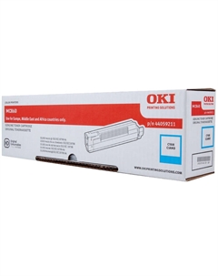 Картридж лазерный OKI 44059211/44059227/44059211, голубой, 10000 страниц, оригинальный, для OKI Oki MC860