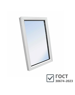 Пластиковое окно WHS 60 1160х800 мм 1 створка глухая с одним стеклом Века