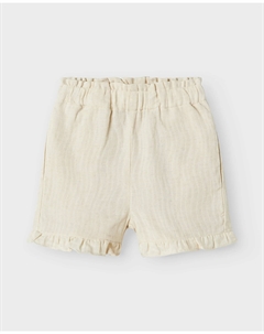 Шорты для девочек с регулируемой талией, кремовый Name it