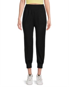 Однотонные укороченные брюки-джоггеры, черный Theory